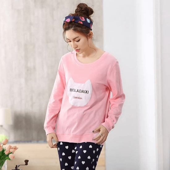 Pink Bledix Ladies NightSuit Pink Bledix Ladies NightSuit