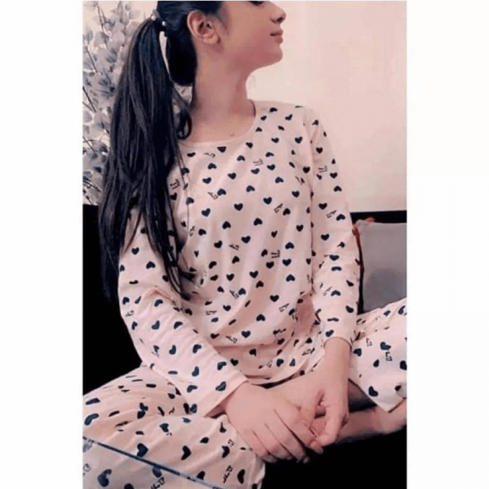Pink Small Hearts NightSuit 
