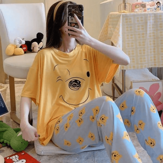 Yellow Poo Ladies NightSuit Yellow Poo Ladies NightSuit
