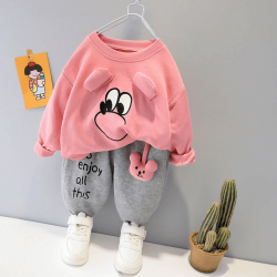 Kids Baby Pink Sweatshirt and Pant