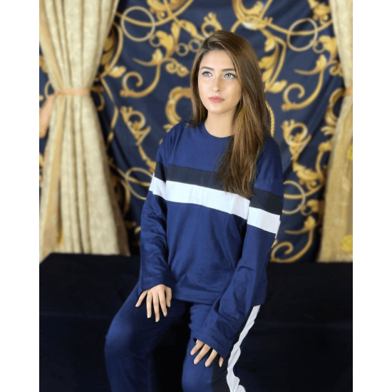 Navy Blue Women Track Suit