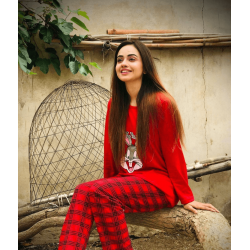 Red Bugs Bunny Ladies NightSuit