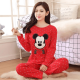 Red Micky Ladies NightSuit