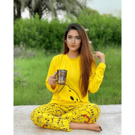 Yellow Bear Ladies NightSuit