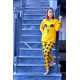Yellow Micky Mouse Eyes Ladies NightSuit