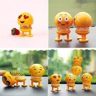Funny Smiley Emoji Face Springs Dancing Toys