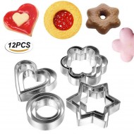 12 Pcs Cookie Cutters Set