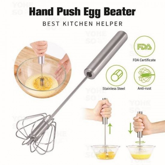 Manual Push Beater Stainless Steel