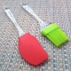Silicone Spatula And Brush Set with Plastic Handle Set of 2 Small