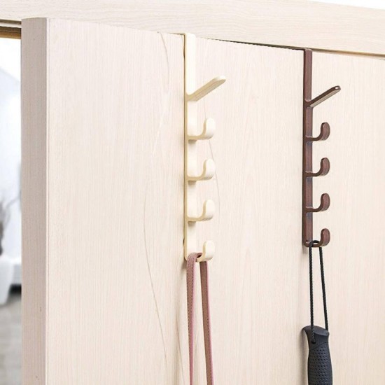 Vertical Over the Door Hanger with 5 Hooks