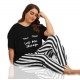 Black Let me Sleep Ladies Night Suit