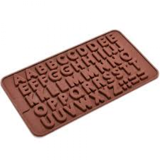 Alphabets Silicone Chocolate and Candy Mold 
