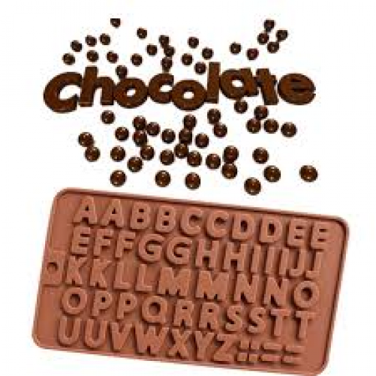 Alphabets Silicone Chocolate and Candy Mold 