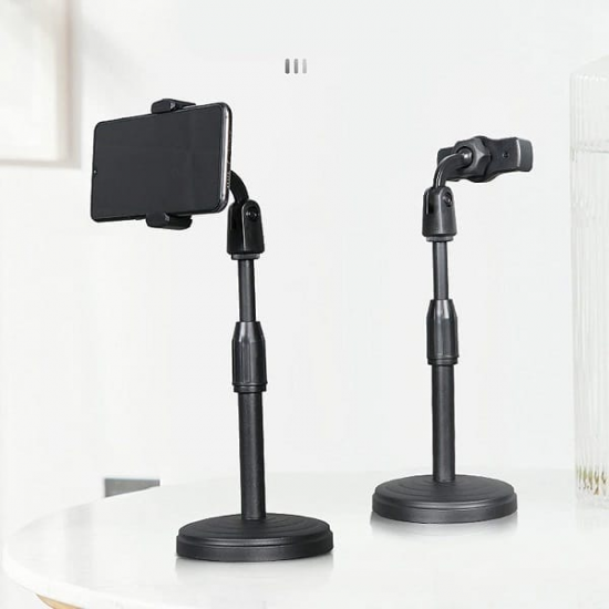 Cell Phone Holder Plastic Extendable with Thickened Base for Live Streaming