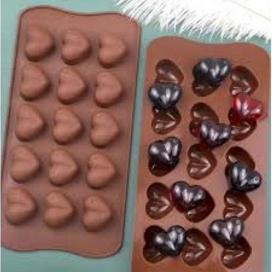 Silicone 15pc Heart Dot Chocolate Mold